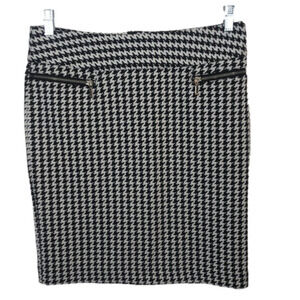 89TH & Madison black & white hounds tooth skirt 8